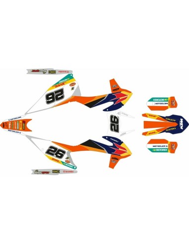 Kit Adhesivos Completo KTM EXC/EXC-F 20-23 Réplica Josep García