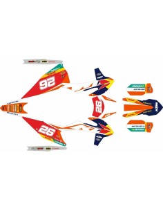 Kit Adhesivos Completo KTM EXC/EXC-F 20-23 Réplica Josep García Red Edition