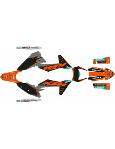 Kit Adhesivos Completo KTM EXC/EXC-F 24-25 Future Edition Naranja/Gris