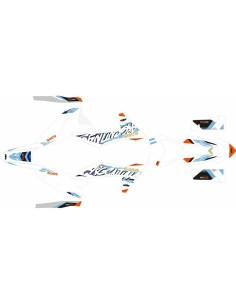 Kit Adhesivos Completo KTM EXC/EXC-F 24-25 Six Days Argentina Blanco/Azul