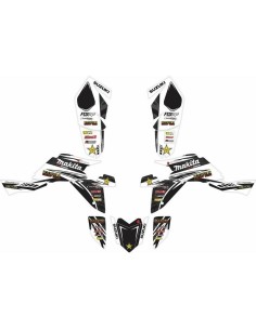 Kit Adhesivos Completo Suzuki LTR 450 06-11 Blanco/Negro