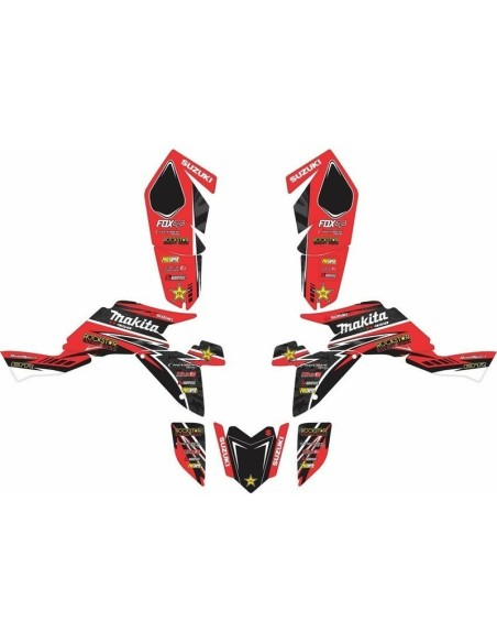 Kit Adhesivos Completo Suzuki LTR 450 06-11 Rojo