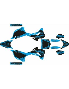 Kit Adhesivos Completo Kawasaki KX 85/100 14-21 No Fear Negro/Azul