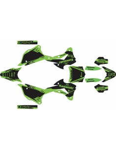 Kit Adhesivos Completo Kawasaki KX 85/100 14-21 No Fear Negro/Verde