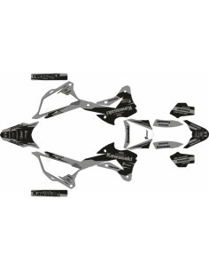 Kit Adhesivos Completo Kawasaki KX 85/100 14-21 No Fear Blanco/Negro