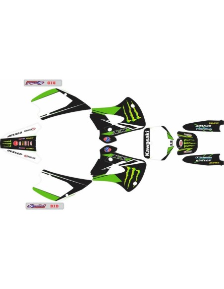 Kit Adhesivos Completo Kawasaki KX 85/100 98-13 Monster Edition
