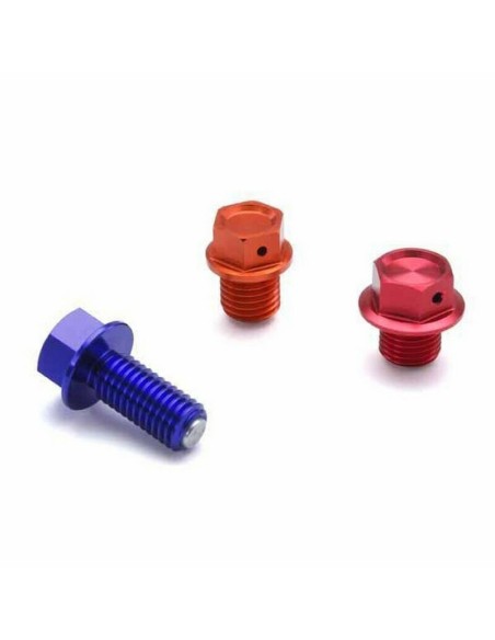 Tapón Vaciado Zeta M12x15-P1.5 Rojo