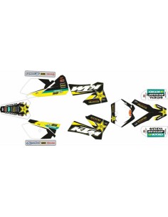 Kit Adhesivos Completo KTM SX 85 06-12 Rockstar Blanco