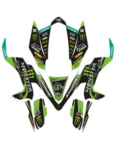 Kit Adhesivos Completo Kawasaki KFX 450 R 08-14 Monster Edition Verde