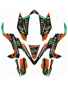 Kit Adhesivos Completo Kawasaki KFX 450 R 08-14 Monster Edition Naranja