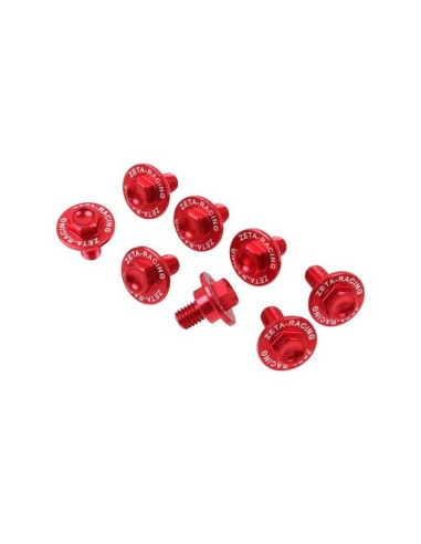 Kit Tornillos Protector Horquilla Zeta Honda 1 Rojo