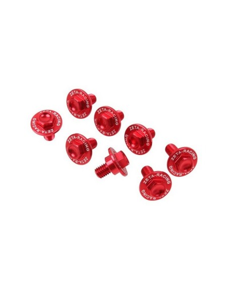 Kit Tornillos Protector Horquilla Zeta Honda 1 Rojo