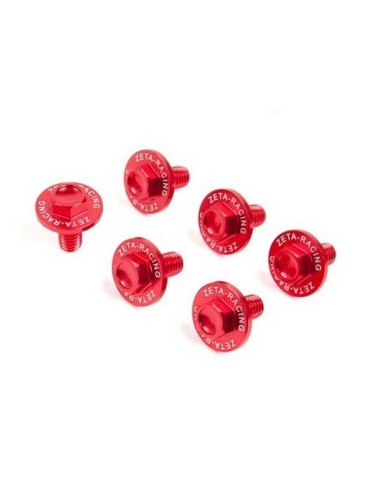 Kit Tornillos Protector Horquilla Zeta Kawasaki Rojo