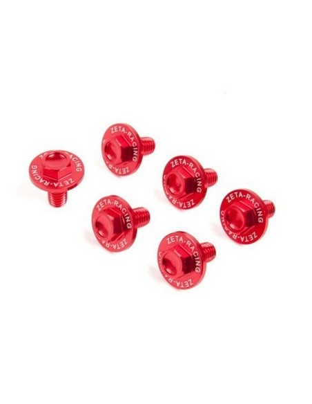 Kit Tornillos Protector Horquilla Zeta Kawasaki Rojo