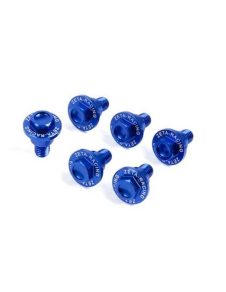 Kit Tornillos Protector Horquilla Zeta Yamaha 1 Azul