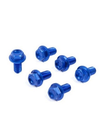 Kit Tornillos Protector Horquilla Zeta Yamaha 2 Azul