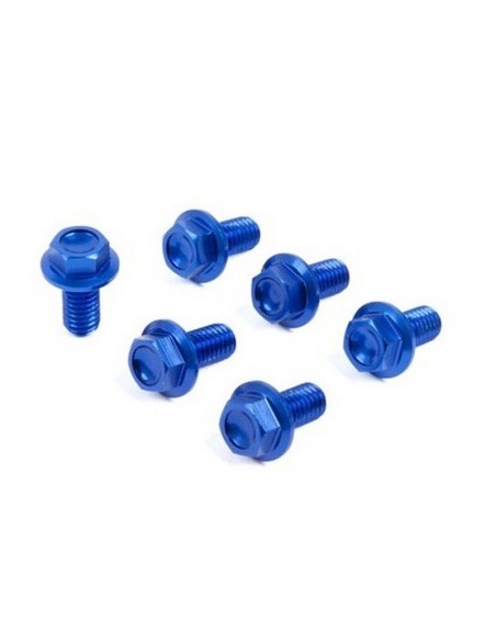 Kit Tornillos Protector Horquilla Zeta Yamaha 2 Azul