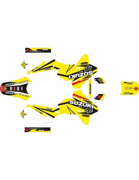 Kit Adhesivos Completo Suzuki DRZ 400 E 00-19 Amarillo/Negro