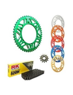 Kit Transmisión RK Gnerik Aluminio Husqvarna CR/WR/TE 250 99-12 TE 450/510 05-10