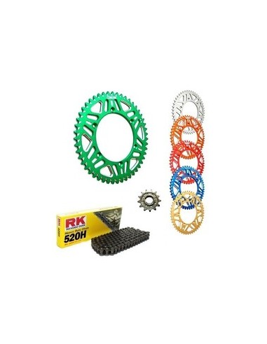 Kit Transmisión RK Gnerik Aluminio Suzuki RM 125 80-08 RMZ 250 07-12