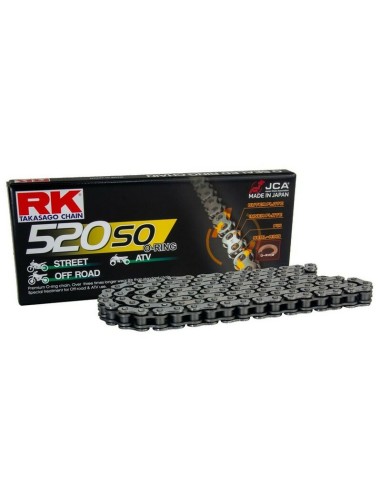 Cadena RK 520 SO Reforzada con Retenes 120 Pasos