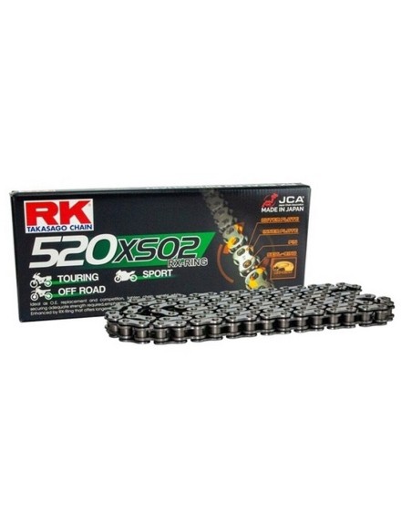 Cadena RK 520 XSO2 Reforzada con Retenes 120 Pasos