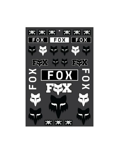 Pack Adhesivos Fox Legacy Track Negro