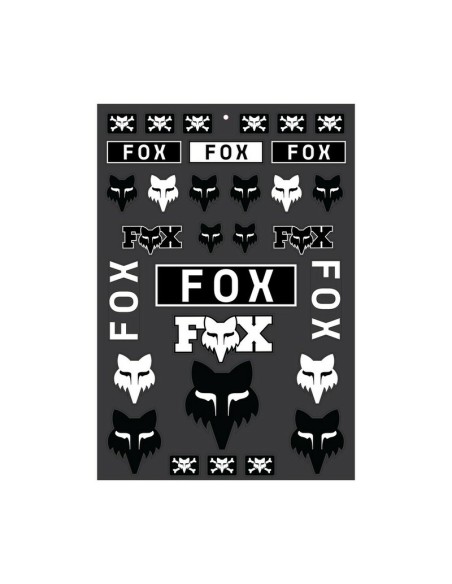 Pack Adhesivos Fox Legacy Track Negro