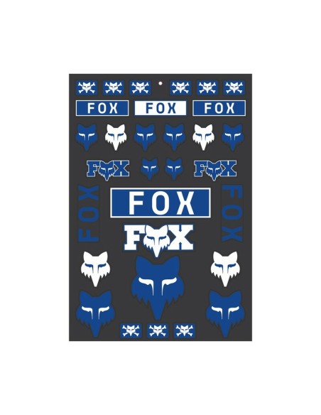 Pack Adhesivos Fox Legacy Track Azul