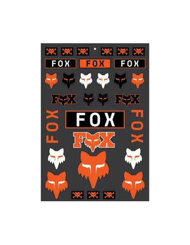 Pack Adhesivos Fox Legacy Track Naranja