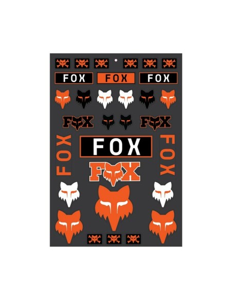 Pack Adhesivos Fox Legacy Track Naranja