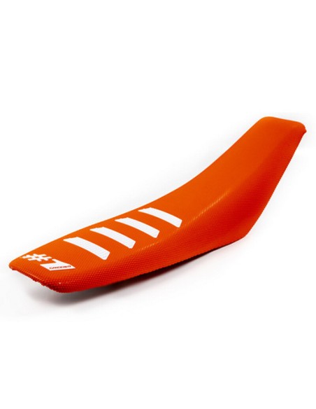 Funda de Asiento OneGripper Ribbed Naranja/Blanco