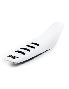 Funda de Asiento OneGripper Ribbed Blanco/Negro