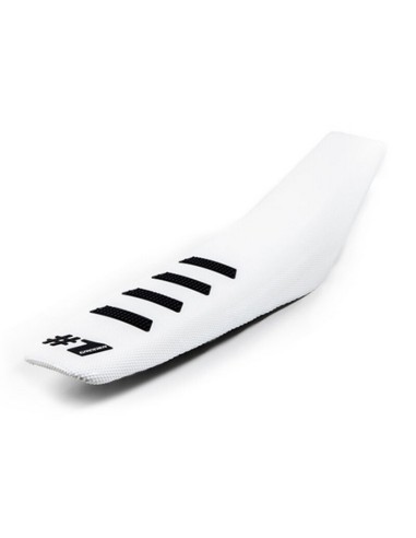 Funda de Asiento OneGripper Ribbed Blanco/Negro