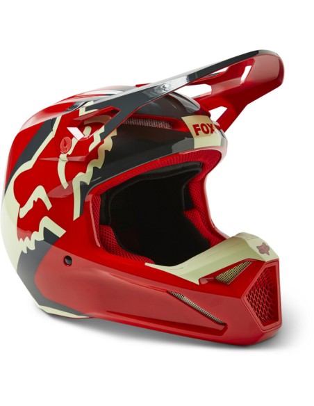 Casco Fox V1 XPOZR Rojo Fluo