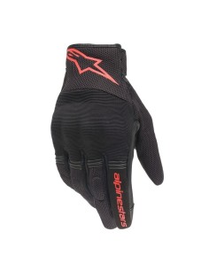 Guantes Alpinestars Copper Negro/Rojo Fluor