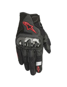 Guantes Alpinestars SMX-1 Air V2 Negro/Rojo Fluor
