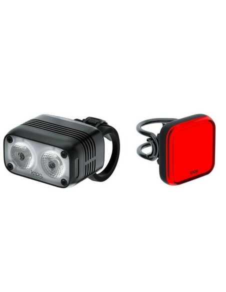 Juego Luces Knog Blinder Road 600 + Mini Square Trasera