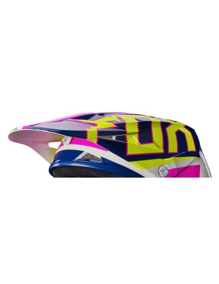 Visera Recambio Casco Fox V1 Falcon Azul/Blanco/Rosa/Amarillo