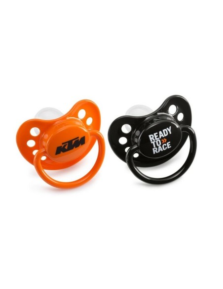 Pareja de Chupetes KTM Naranja y Negro