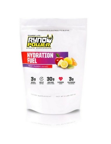Electrolitos Ryno Power Hydration Fuel Ponche de Frutas 907 Gr.
