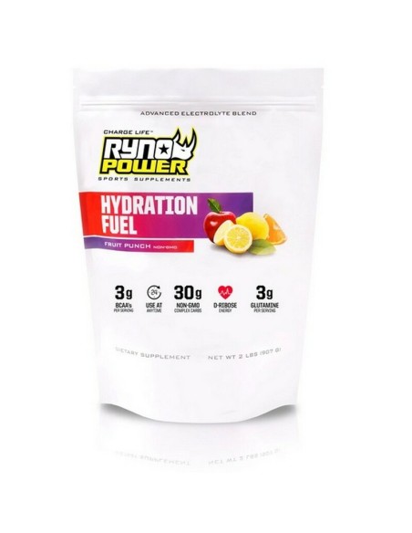 Electrolitos Ryno Power Hydration Fuel Ponche de Frutas 907 Gr.