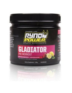 Suplemento Pre-Entrenamiento Ryno Power Gladiator Strawberry Lemonade Drink Mix 150 Gr.