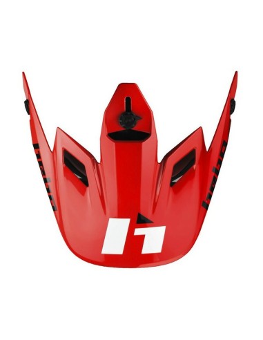Visera Casco Hebo Heritage Fibra Brillo Rojo