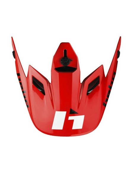 Visera Casco Hebo Heritage Fibra Brillo Rojo